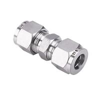 NFJNFCF Codo de mamparo recto Tee Corss 2 3 4 vías 1/8 "1/4" 3/8 "1/2" 3/4 "1" 3-38 mm Conector de unión de compresión Acero inoxidable 304(20mm)