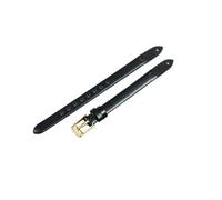 NFJNFCF Compatible con Fossil Es4119 Es4000 Series Correa de cuero Cadena de reloj de piel de vaca femenina en forma de U 8 mm(Black-Golden-K1)