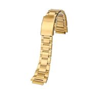 NFJNFCF Compatible con reloj Casio 3299 AE-1200 AE1200 AE-1200WH AE1300 W-216 W-218 A158 A158W/A168 Correa de reloj de acero inoxidable pulsera for hombre de 18 mm(Golden)