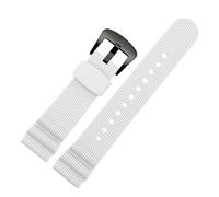 NFJNFCF Correa de caucho for buceo de 22 mm compatible con reloj Seiko SKX007 PROSPEX SRP777J1 No.5 Water Ghost Abalone Pulsera deportiva de silicona for hombre(J06 white-black)