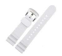 NFJNFCF Correa de caucho for buceo de 22 mm compatible con reloj Seiko SKX007 PROSPEX SRP777J1 No.5 Water Ghost Abalone Pulsera deportiva de silicona for hombre(J06 white-silver)