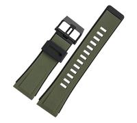 NFJNFCF Correa de Goma Compatible con Casio G-SHOCK Octagonal GA 2000 GA-2000-1A2 PRG-650 Correa de Reloj Pulsera Impermeable Pulsera Deportiva de Silicona 24 mm(Army green)