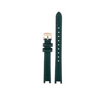 NFJNFCF Correa de piel de vaca con muescas compatible con el reloj COACH PARK Small Green (14503534) for mujer, 12 mm, rojo, rosa, verde oliva y negro.(Blue rk)