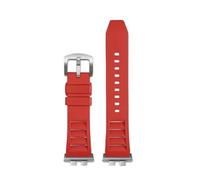 NFJNFCF Correa de reloj compatible con Casio GMW-B5000 GM-B2100 GMB2100 GMC-B2100 MRG-B2100D Correa de reloj de goma Correa de repuesto Pulsera de eslabones(Red-silver pin)
