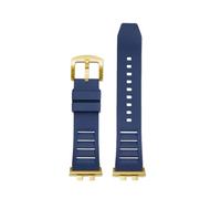 NFJNFCF Correa de reloj compatible con Casio GMW-B5000 GM-B2100 GMB2100 GMC-B2100 MRG-B2100D Correa de reloj de goma Correa de repuesto Pulsera de eslabones(Blue-Gold pin)