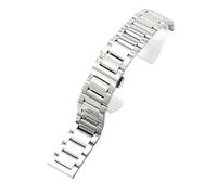 NFJNFCF Correa de reloj de acero inoxidable macizo compatible con Hamilton Khaki Jazz Field Seiko con cierre de mariposa Pulsera for hombre Correa de reloj de metal 18 20 22 mm(GD-01(LG)-Steel,22mm)