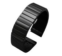 NFJNFCF Correa de reloj de alta calidad Compatible con Seiko Water Ghost Canned Mountain Abalone, correa de Metal, pulsera de malla Milán, 20, 22 y 24mm(G29-05-black,22mm)