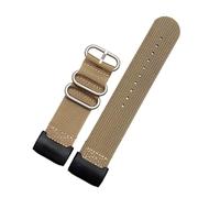 NFJNFCF Correa de reloj de nailon compatible con Casio G-SHOCK Modified Small Mud King GG-1000 GWG-100 GSG-100 Correa de reloj de lona Pulsera negra y caqui(Khaki-silver)