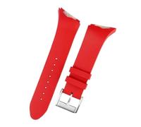 NFJNFCF Correa De Reloj De Silicona con Interfaz Oblicua De Extremo Compatible con La Serie Hamilton Adventure H24655331 Elvis Presley Hombres De Correa Negra 25 Mm(Red-Steel)