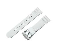 NFJNFCF Correa de reloj deportiva de silicona for hombre, 22mm, Compatible con Seiko No. 5 PROSPEX Water Ghost, buceo con dientes rojos enlatados 007 Abalone22mm(Lines white-Steel)