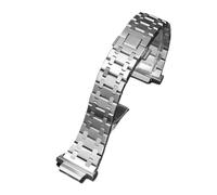 NFJNFCF Correa de reloj modificada GA2100 compatible con Casio GA-2100, correa de acero inoxidable, metal, serie GA-B2100, accesorios for relojes de hombre.(Silver-strap)