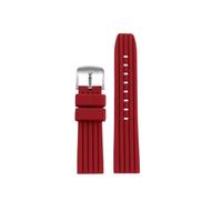 NFJNFCF Correa deportiva de silicona compatible con Breitling Avengers Challenger Yellow Wolf Super Ocean Culture de 22 mm.(Red-silver)