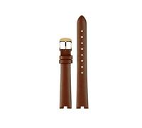 NFJNFCF Correas de reloj deportivo de cuero genuino Pulsera de mujer Cinturón de acero inoxidable de silicona Compatible con accesorios de reloj inteligente Garmin Lily(Brown)