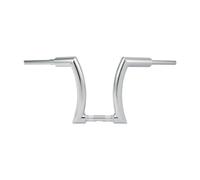 NFJNFCF Manillar Ape Hanger de 12", 14" y 16" con elevación de 2" Compatible con Harley Touring, Softail y Sportster(Chrome 12 Inch Rise)
