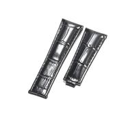 NFJNFCF Pulsera compatible con Rolex SUBMARINER Yacht-Master DAYTONA GMT Correa de cuero for hombre Accesorios de reloj de 20 mm(Black-no buckle)