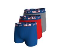 NFL Bills 3pk Boxers Blue-Red-Grey -L