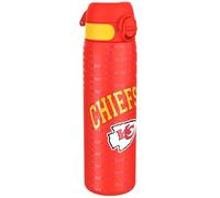 NFL Botella De Agua De Acero Ligera, 600 ml/20 oz, Kansas City Chiefs | Antifugas, Sin Aislamiento, Fácil Apertura, Cierre Seguro, Apta Lavavajillas, Tapa Abatible, Portavasos, Botella Metálica