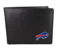 NFL Buffalo Bills Cartera de Doble Pliegue, Color Negro