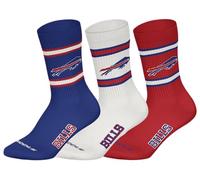 NFL BUFFELO BILLS 3pk Crew Socks - BLU/WHT/RED - 43/46