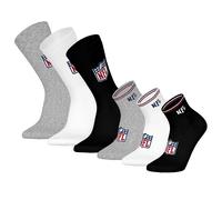 NFL Calcetines Unisex 6 Pares - NFL Shield 3 Pack Crew 3 Pack Tobilleros