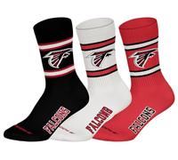 NFL Calcetines unisex, Negro-Blanco-Rojo, 39-42