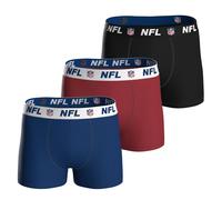 NFL Calzoncillos Hombre, 3er Paquete - Escudo 3Pack Boxers, Elástico de Algodón