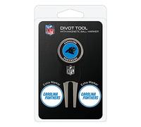 NFL Divot Tool Pack con 3 Pelota de Golf Marcadores, 30445, Carolina Panthers