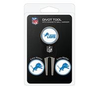 NFL Divot Tool Pack con 3 Pelota de Golf Marcadores, 30945, Detroit Lions, Talla única