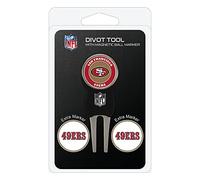 NFL Divot Tool Pack con 3 Pelota de Golf Marcadores, 32745, San Francisco 49Ers, Talla única