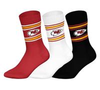 NFL Kansas City Chiefs - Calcetines deportivos unisex (3 unidades)