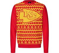 NFL Kansas City Chiefs Ugly Sweater Big Logo 2 Color Chiefs Jersey Navidad, multicolor, L