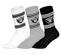 NFL Calcetines deportivos unisex Las Vegas Raiders 3pk Crew Socks (3 unidades)