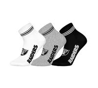 NFL Calcetines deportivos unisex Las Vegas Raiders 3pk Quarter Socks (3 unidades)