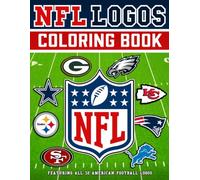 NFL Logos Coloring Book: Featuring All 32 American Football Logos to Color with Fun Trivia and History Facts. Sports Activity Book for Kids, Teens, and Football Fans