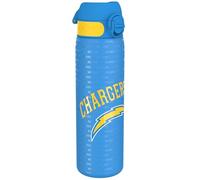 Ion8 Botella Agua Delgada, Sin Fugas, Acero Inoxidable, NFL Chargers