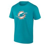 NFL Miami Dolphins Value Primary Grapic Logo Camiseta Aqua, turquesa, L