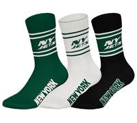 NFL Calcetines deportivos unisex Ny Jets 3pk Crew Socks (3 unidades)