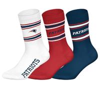 NFL Calcetines deportivos unisex Patriots 3pk Crew Socks (3 unidades)