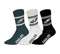 NFL PHILADELPHIA EAGLES 3-teilige Rundhalssocken - GRN/WHT/BLK - 39/42