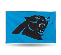 NFL Rico Industries - Bandera de una sola cara con ojales, Carolina Panthers