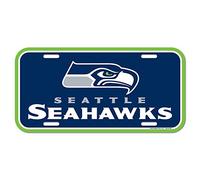 NFL Seattle Seahawks License Plate, Team Color, One Size by WinCraft
