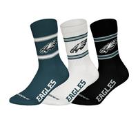 NFL Unisex Calcetines, 3er Paquete - Equipos, 3Pack Crew Fútbol, Logo, Ba