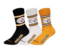 NFL Unisex Calcetines, 3er Paquete - Equipos, 3Pack Crew Fútbol, Logo, Ba