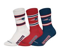 NFL Unisex Calcetines, 3er Paquete - Equipos, 3Pack Crew Fútbol, Logo, Ba