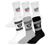NFL Unisex Calcetines, 6er Paquete - Equipos, 6Pack Crew Fútbol, Logo, Ba