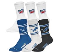 NFL Unisex Calcetines, 6er Paquete - Equipos, 6Pack Crew Fútbol, Logo, Ba