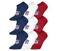NFL Unisex Calcetines Bajos para Zapatillas Suaves como la Seda Bambus, 9er Pack