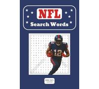 NFL Word Search Puzzle: Word Searches with Easy-to-Read Print About American Football Terms, Teams and Players| 6x9 Inches, 110 Pages| 50+ Puzzle I Gift for Vacations, Holidays and Free Time