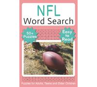 NFL Word Search: Word Search Puzzles with Easy-to-Read Print about Football Terms, Descriptions, Plays and More | 6 x 9 inches (15.24 x 22.86 cm), 110 ... for Vacations, Holidays and Long Waits