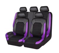 NFNFFC 9 Piezas Fundas Asientos Coche para VW Passat B6 Passat B8 Golf 4 Golf 5 Passat B5 Golf 7 2000-2023 2024, Cuero Impermeables Cómodo Juegos de Cubreasientos Interior Accesorios,Purple